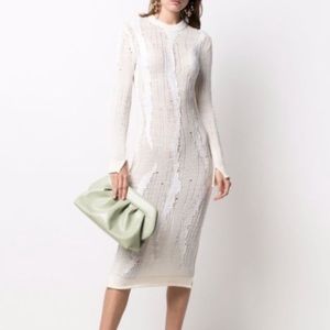 MRZ Sheer Knitted Midi Dress